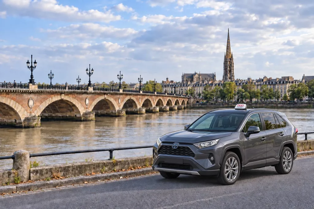 Taxi de Gradignan sur les quais de Bordeaux